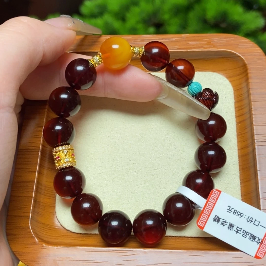 【闪购商品】手链血珀未镶嵌手串