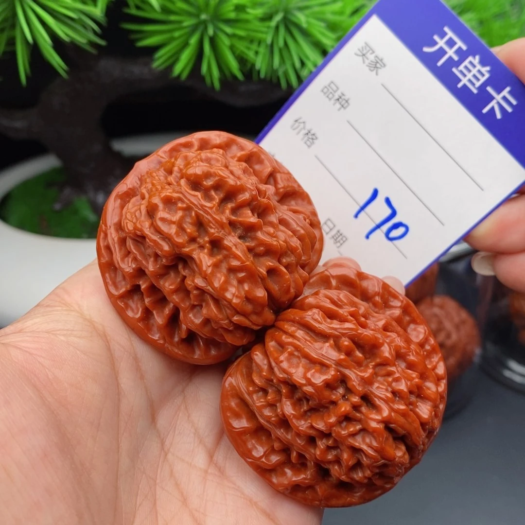 晋***主文玩核桃把件46四座楼170