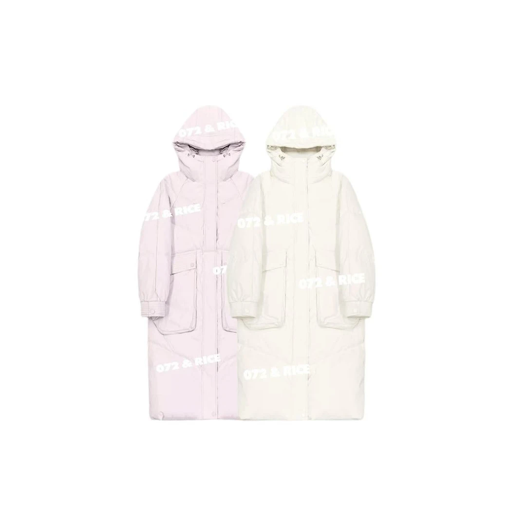 072 & RICE【暖羽】秋冬休闲连帽拉链长袖鸭绒外套 A-32YN069