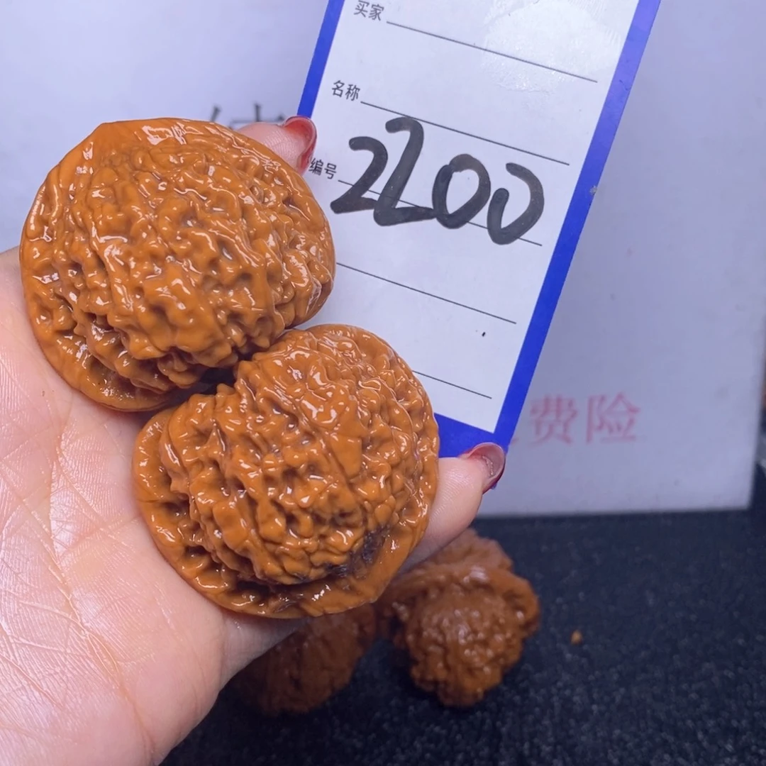 文玩核桃把件2200/46官帽