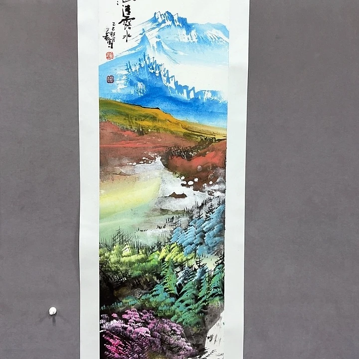 国画亲笔手绘放心去藏