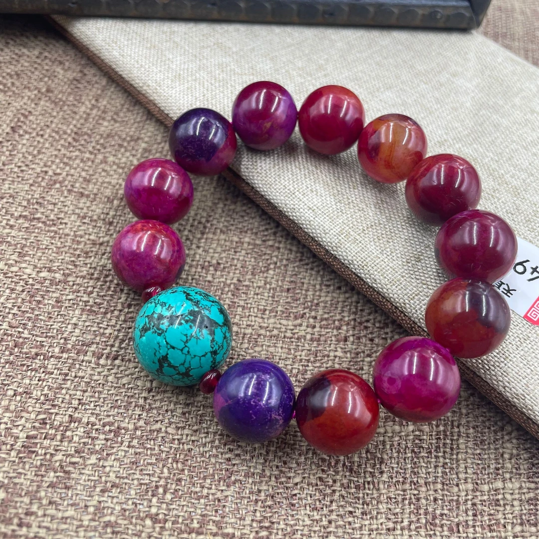 非金属珐琅手链 4987  红色手链精品优选时尚