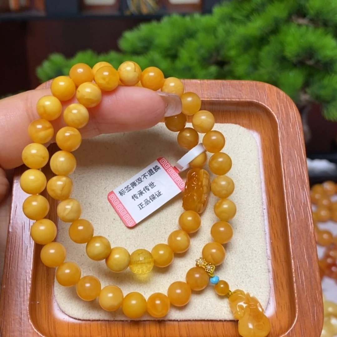 【闪购商品】未镶嵌蜜蜡手链手串