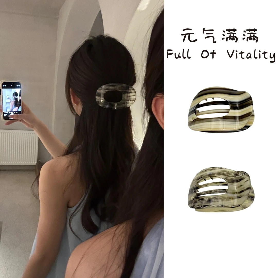 元气满满韩系ins风甜美少女心盘发鸭嘴夹百搭发饰可爱简约森系