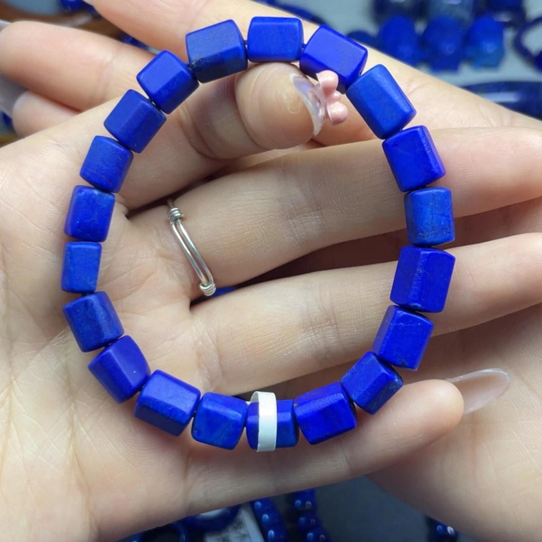 青金石未镶嵌随型手串