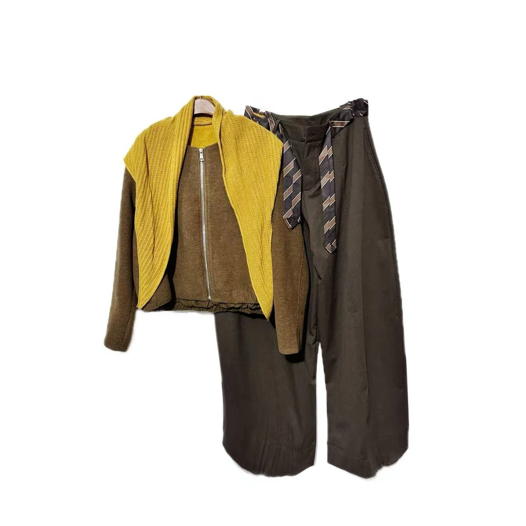 【套装】冬季高档加厚保暖新款套装百搭气质女装9691[SY]J