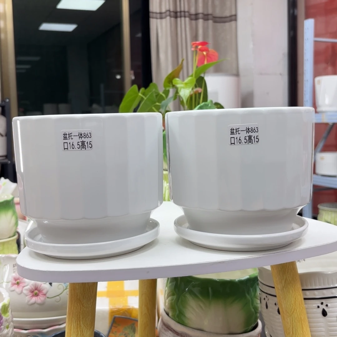 @夏西陶瓷花盆@@5863