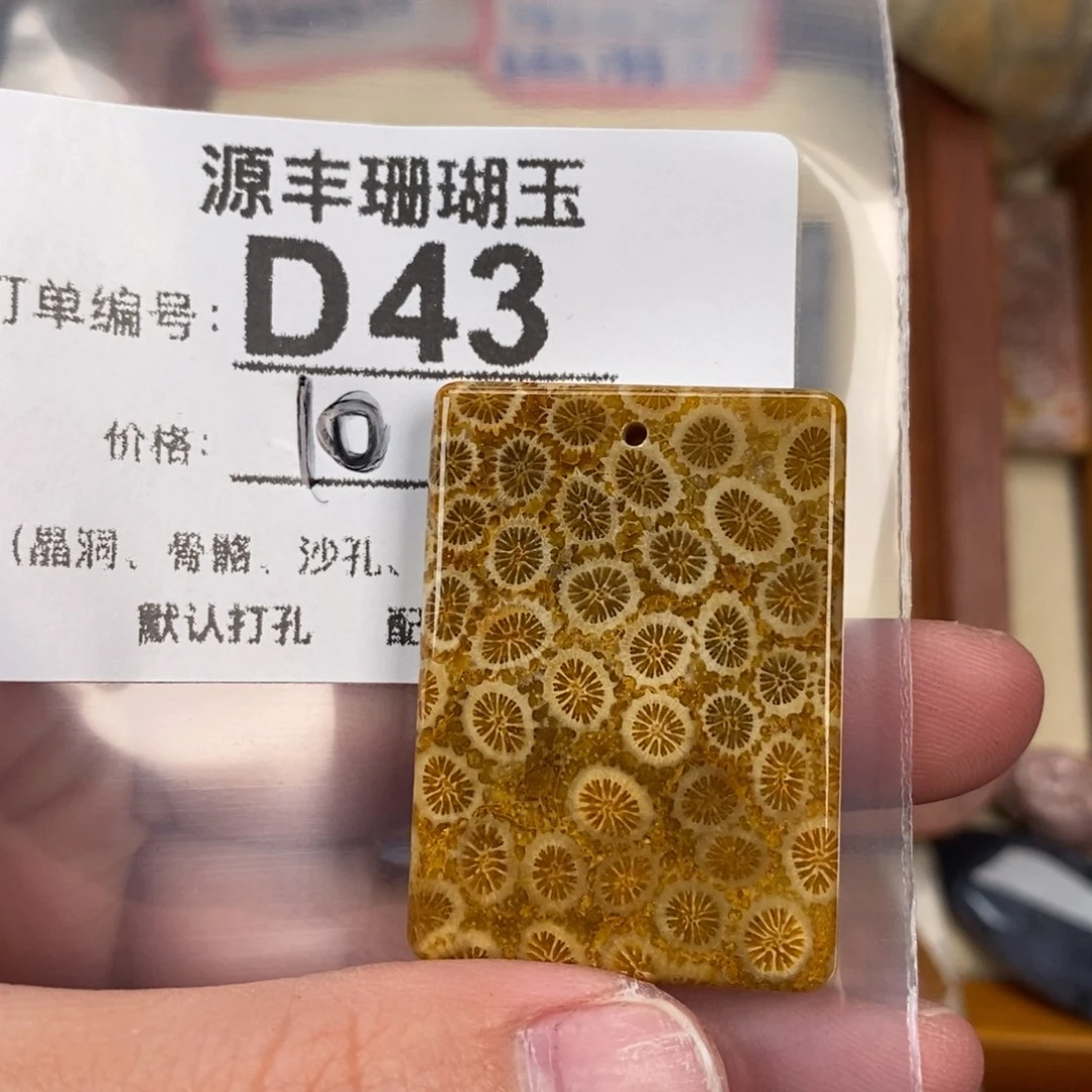 硅化玉颈饰未镶嵌彩*