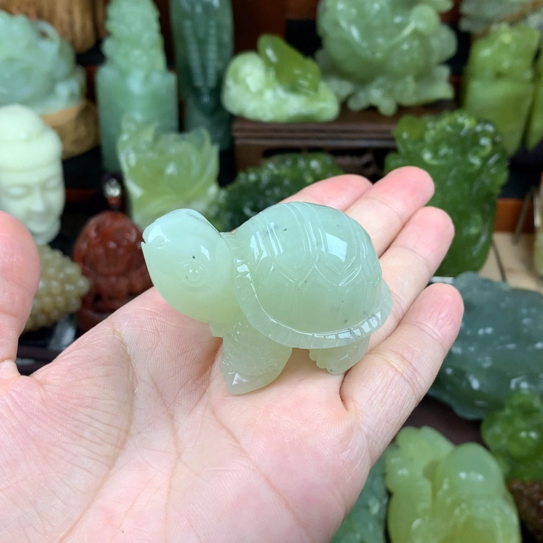未镶嵌岫玉手把件
