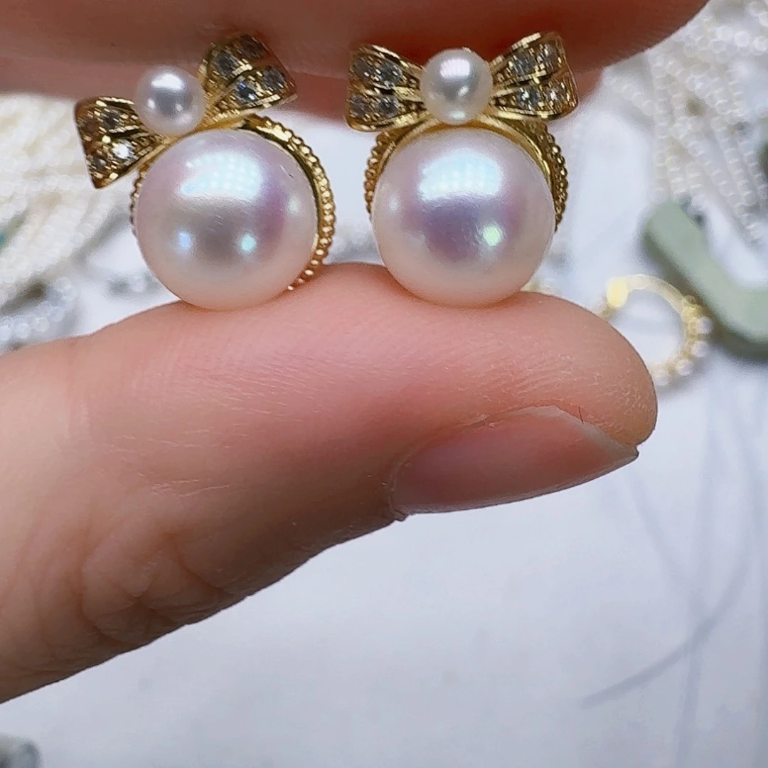 未镶嵌淡水珍珠耳饰