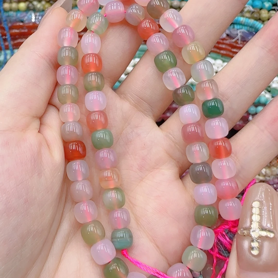 玛瑙/玉髓未镶嵌珠宝半成品盐源老型一条卡7