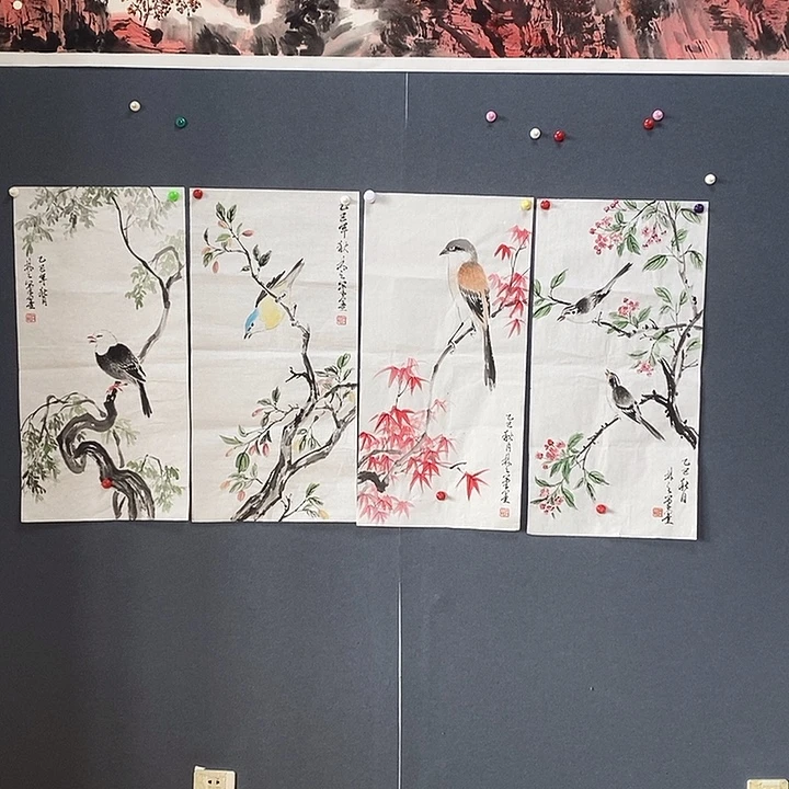 国画34/68白林之手绘画芯