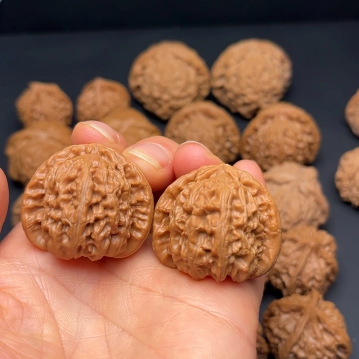 文玩核桃把件白狮子37