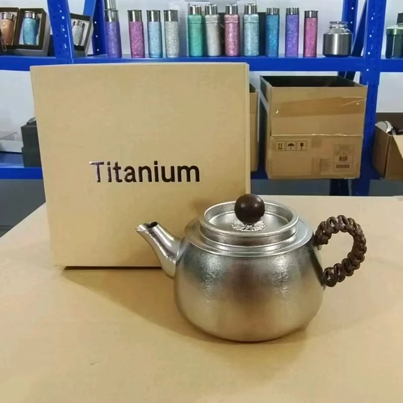 [工厂直销]新款纯钛茶壶300ml泡茶器茶具家用功夫茶具中式便携户