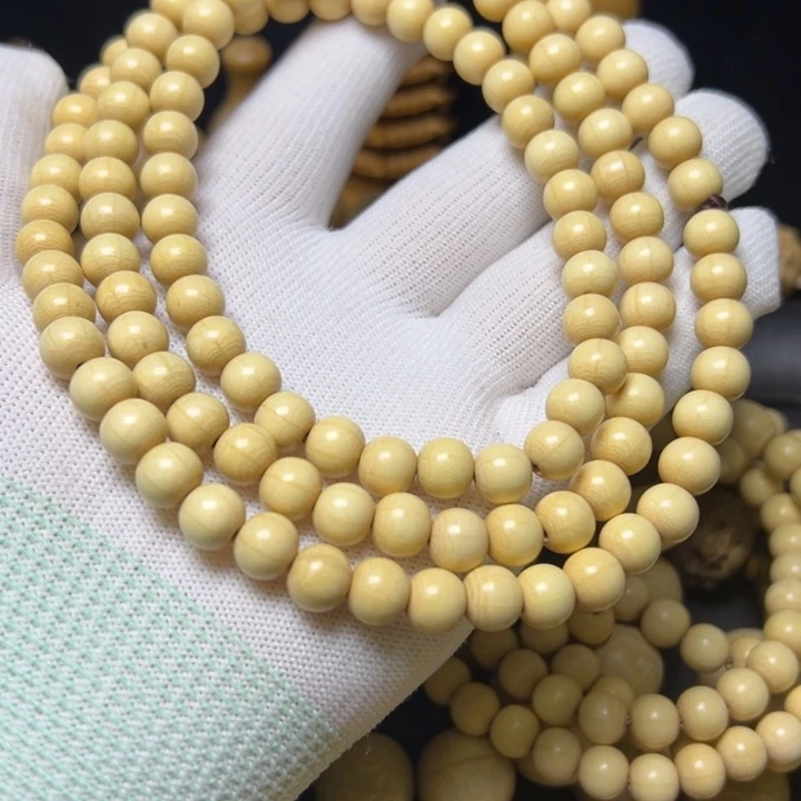 木质类五台山六道木原木0.8念珠108精品