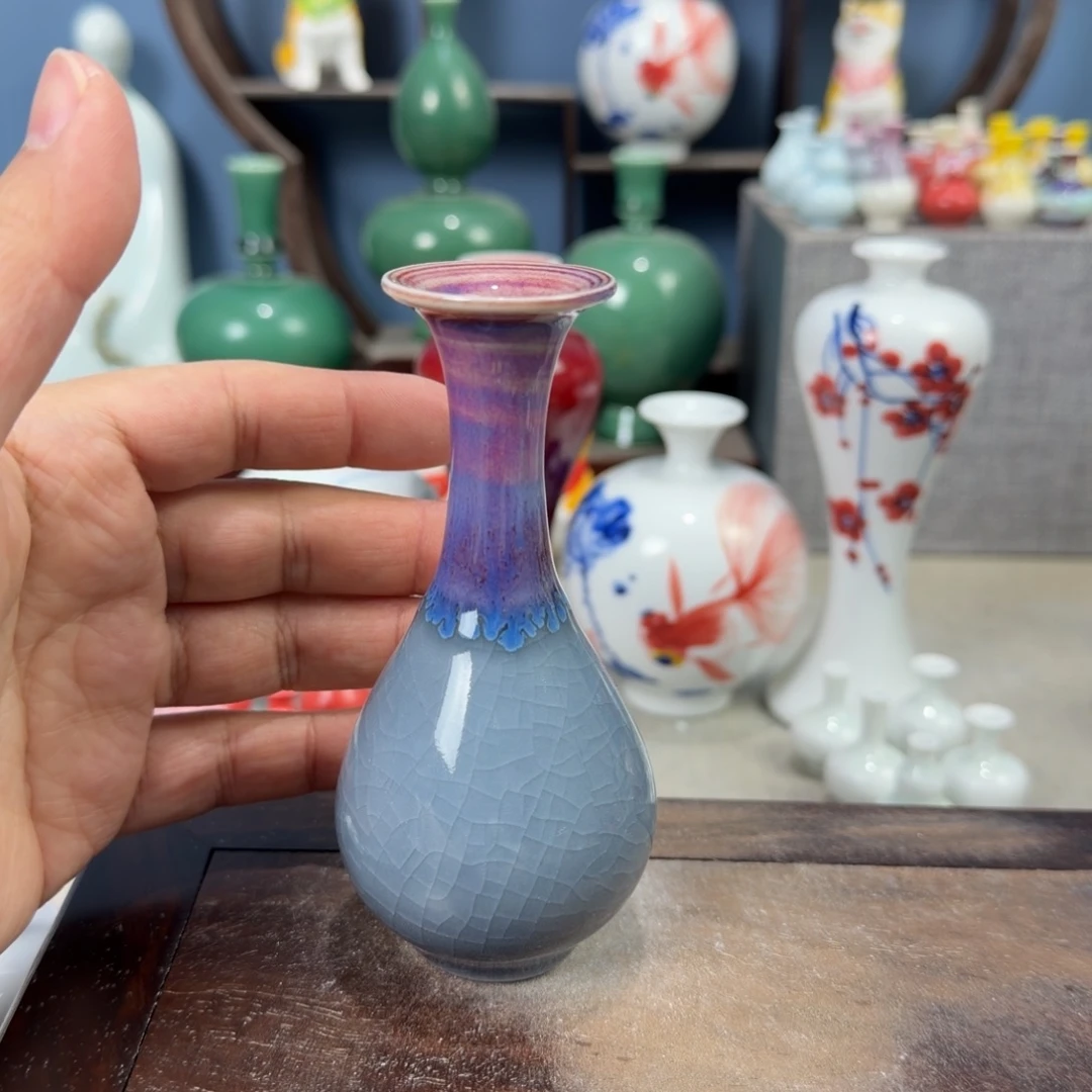 陶瓷手工小花器摆件