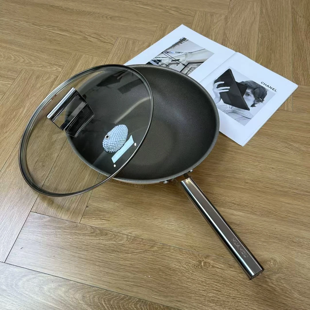 32CM 家用0涂层不沾炒菜锅H9209