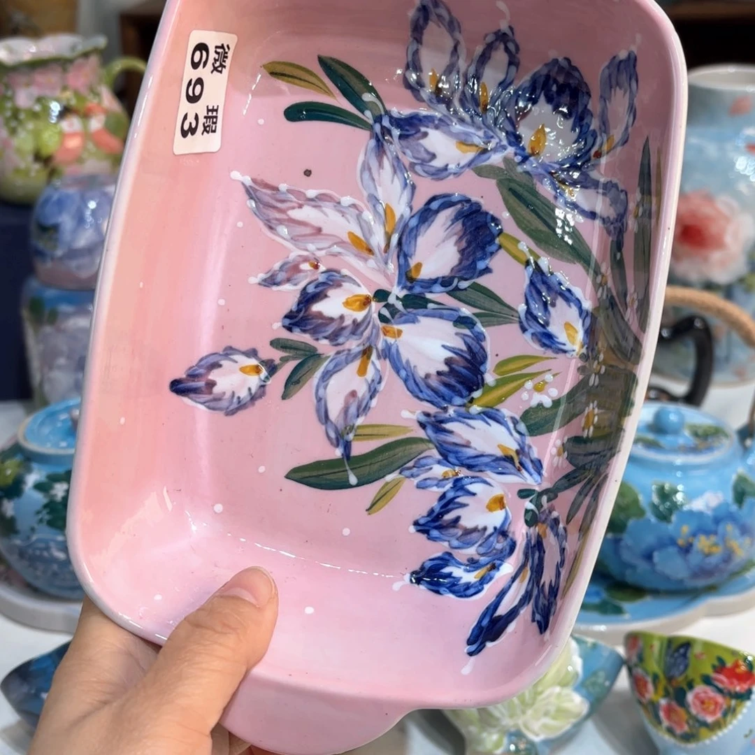 景德镇手绘高温釉下彩陶瓷茶具
