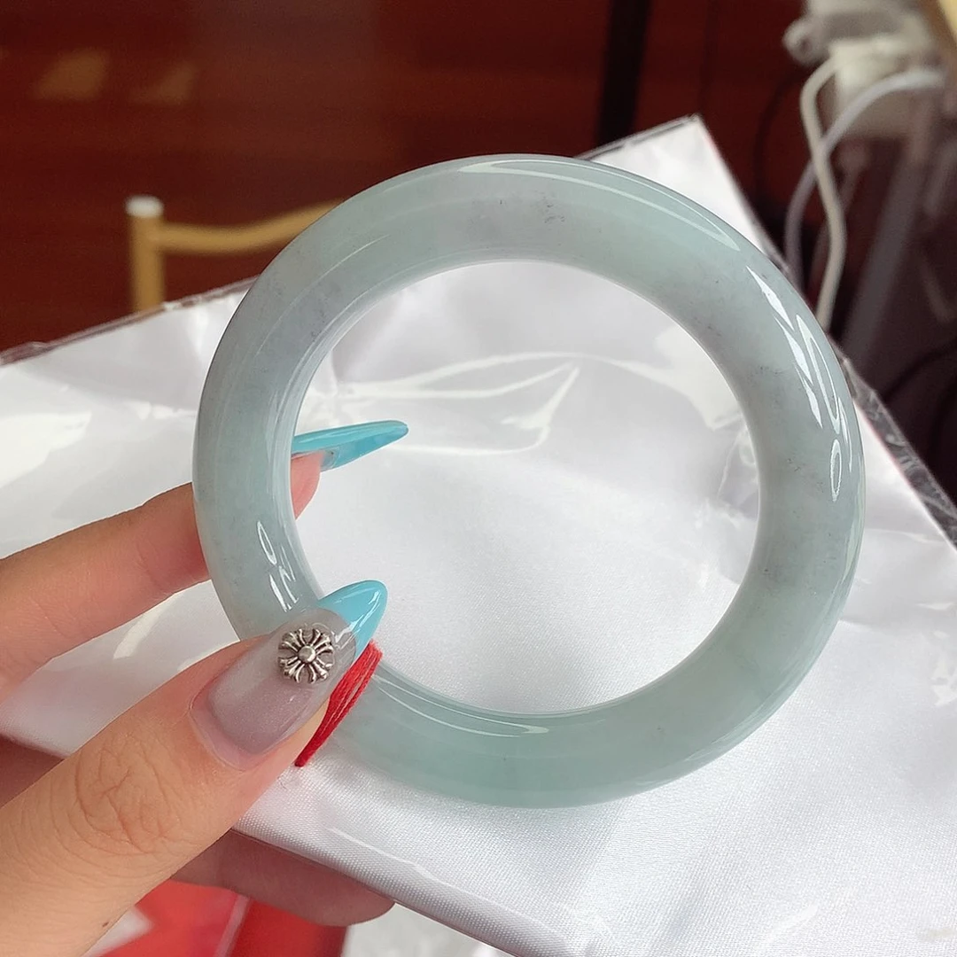 翡翠手镯未镶嵌翡翠59.3胖圆