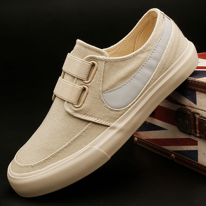 25013 男鞋低帮透气时尚懒人板鞋春季新款软底帆布鞋休闲百搭潮鞋