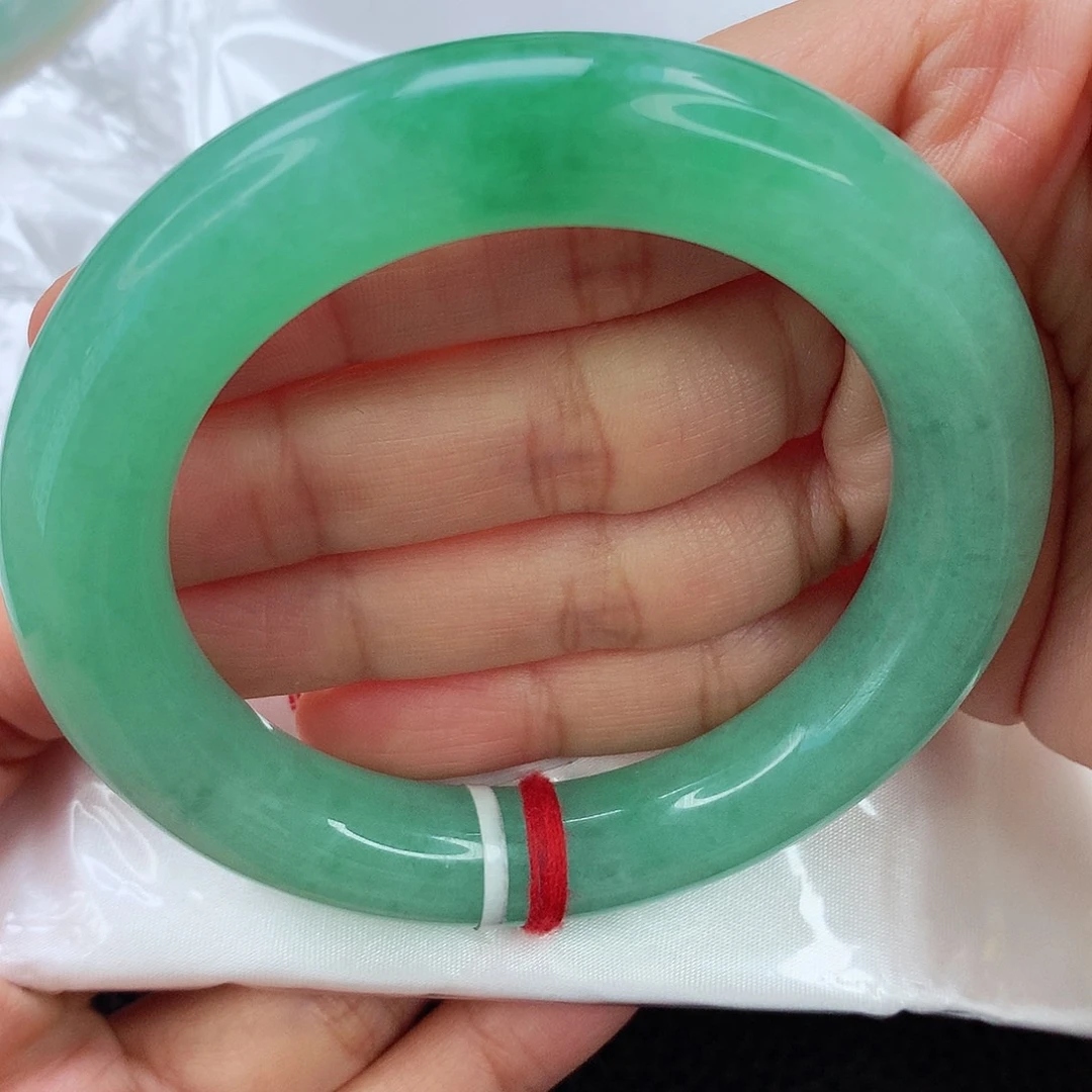 未镶嵌手镯翡翠55.5 双十二 绿胖