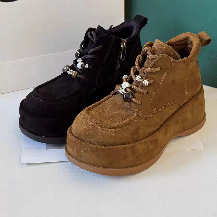 厚底百搭勃肯短靴763660-90（67架3）