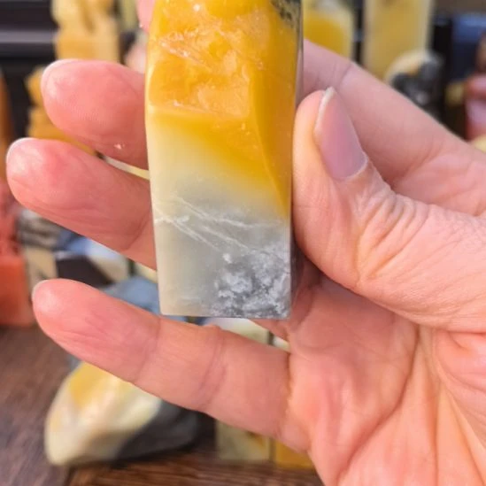 爱***上印石青田石菜花1方