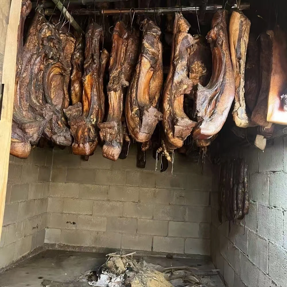 5号神农架高山烟熏腊肉 帕肥慎拍［琳琳代卖］现场称重 默认烧皮