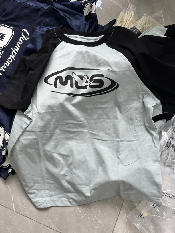 夏季新品舒适百搭减龄宽松插肩袖情侣短袖T恤