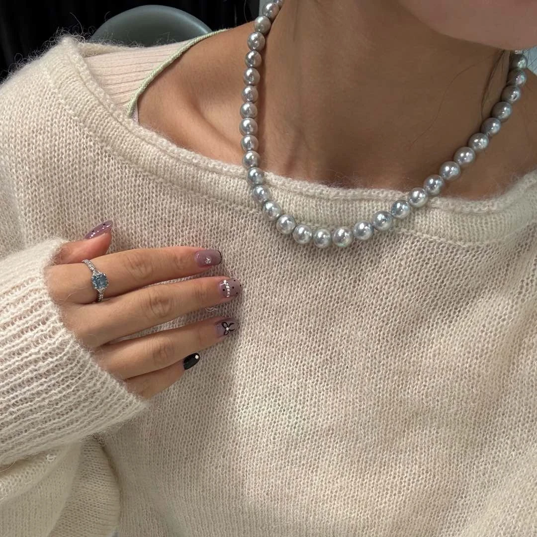 海水巴洛克珍珠项链8-9.5mm