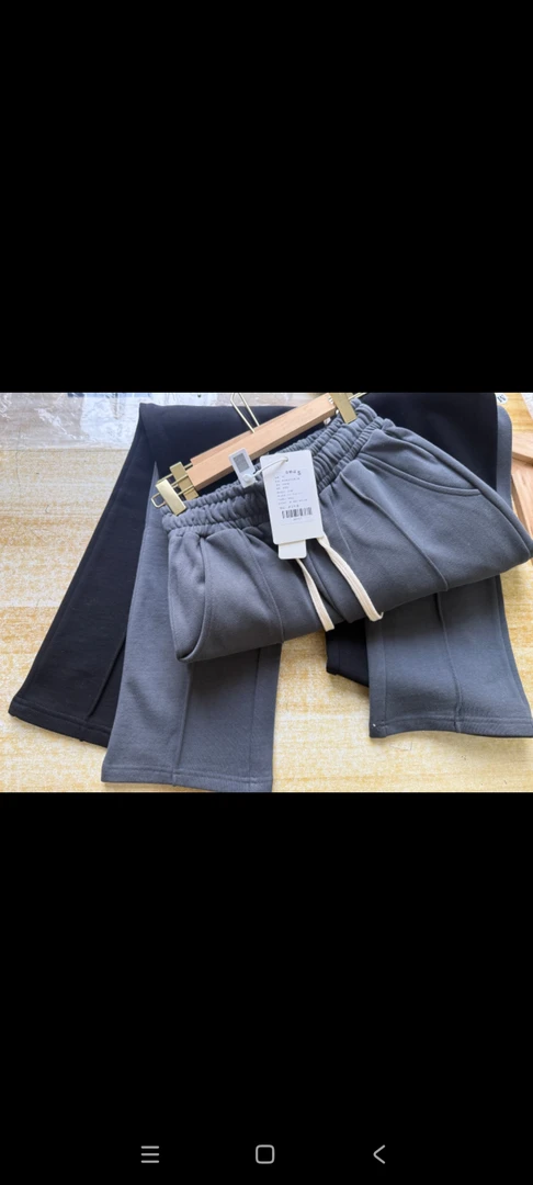 九叠篆UFZ0919直筒毛圈卫裤