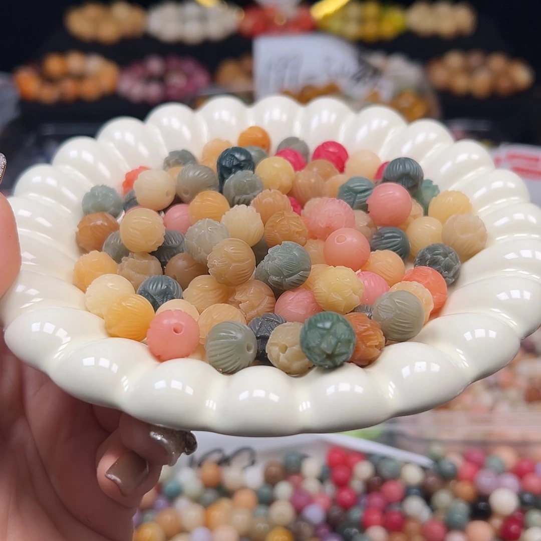 菩提根/象牙果手串卡12多宝步步生莲20颗