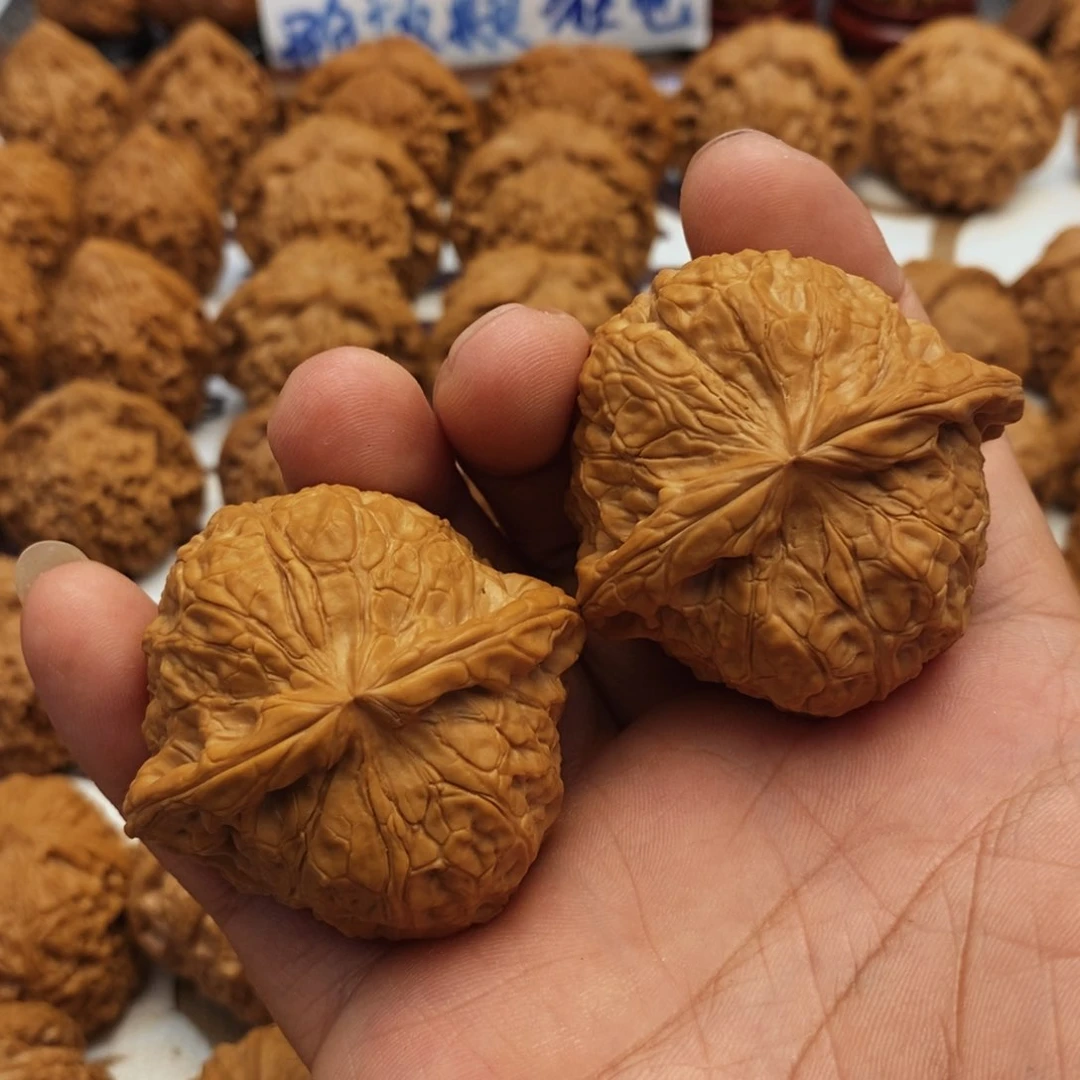 文玩核桃把件小*48尺 全品南瓜墩 55克 91