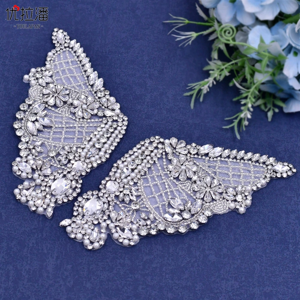 优拉潘 手工串珠钻片水晶配饰婚纱礼服舞蹈服配件服装DIY装饰品
