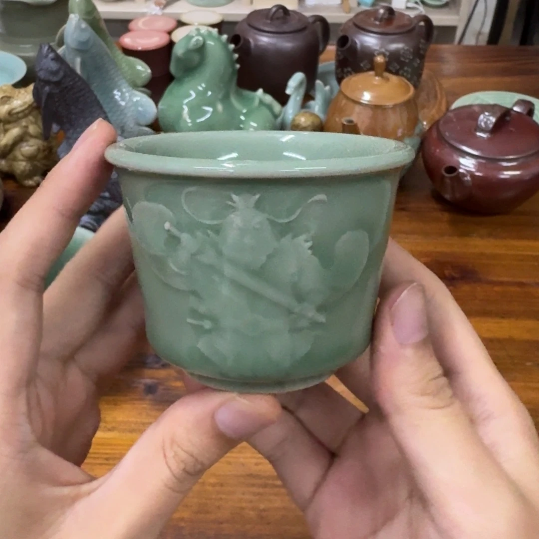 小仲青瓷茶具微瑕9636