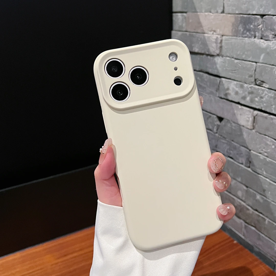 液态硅胶适用苹果17promax手机壳防摔软壳情侣款简约高级感网红女