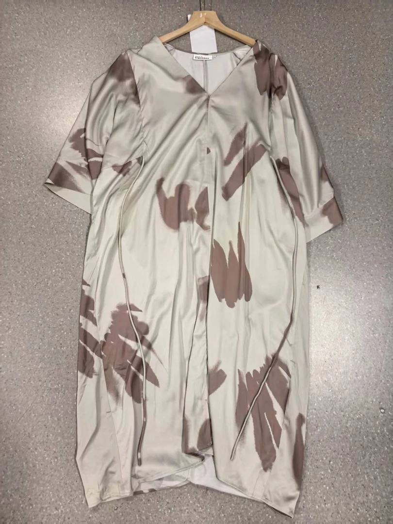 长裙夏季V领裙春季连衣裙潮流裙子女士