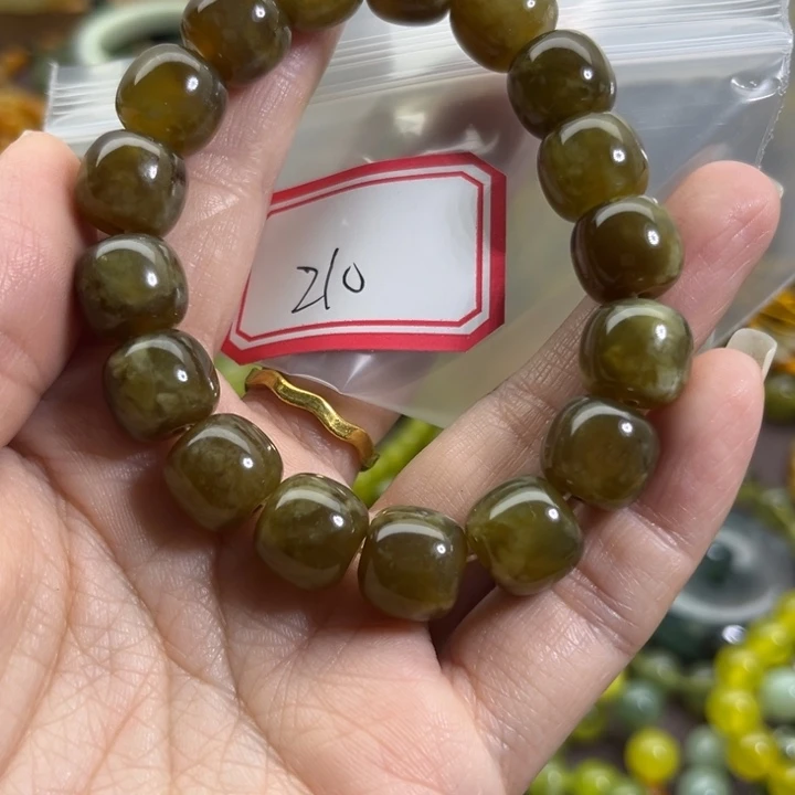 蛇纹石玉未镶嵌手链