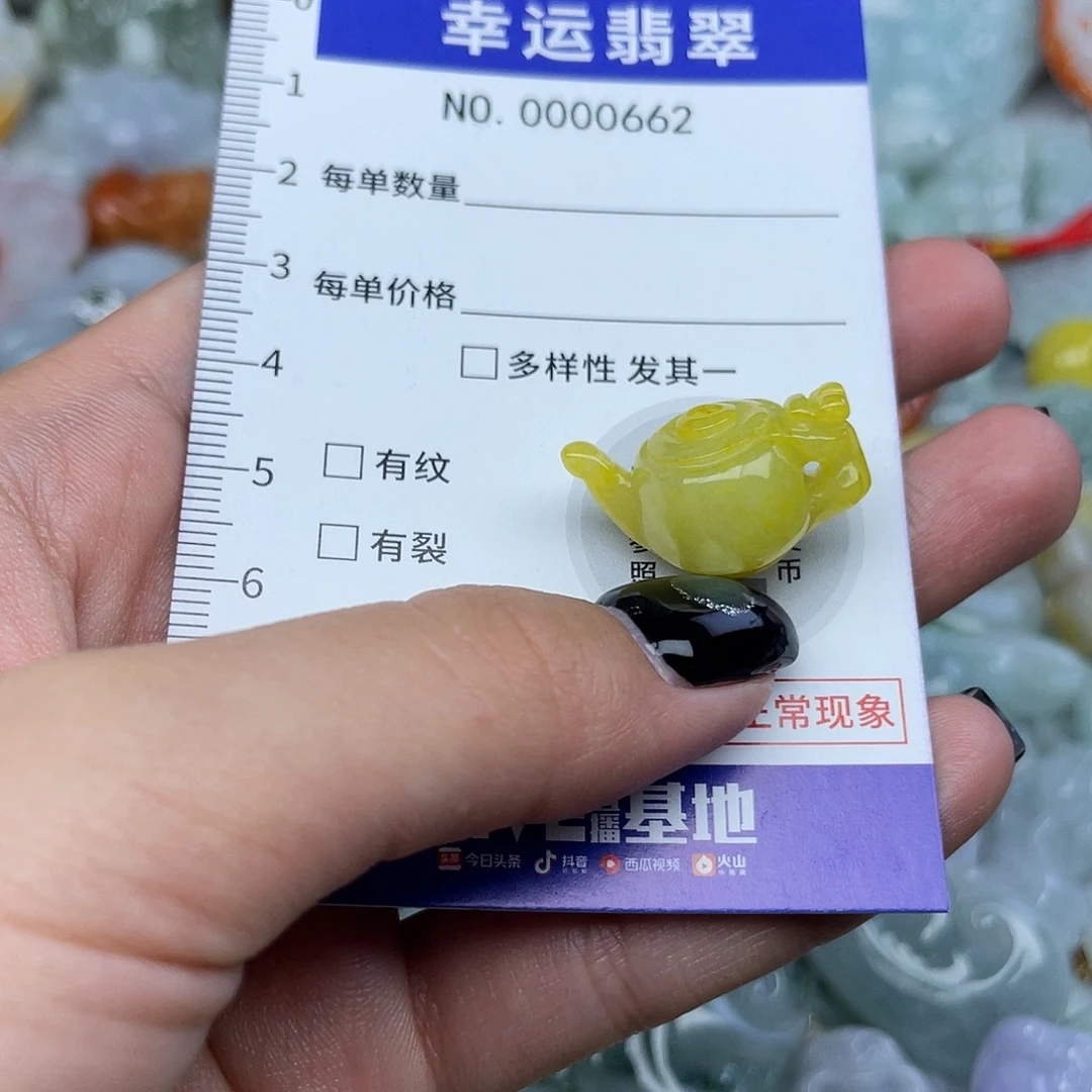 翡翠未镶嵌颈饰662