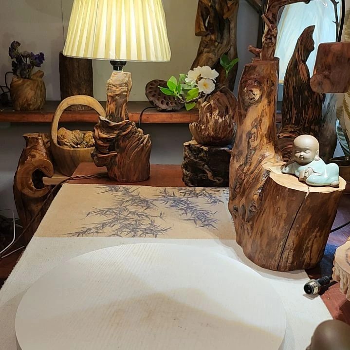 有机玻璃枯木摆件，桌面饰品