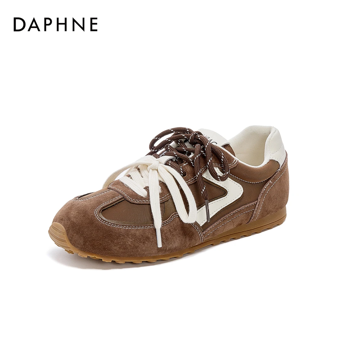 【宋茜代言】2025达芙妮增高韩版低帮运动鞋德训鞋时尚休闲鞋内增高