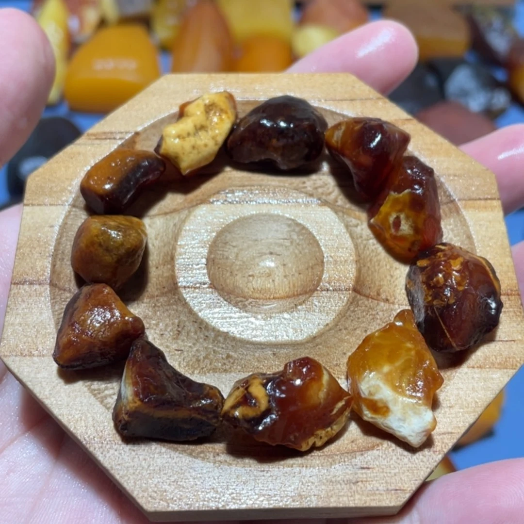 定制蜜蜡未镶嵌随形手串