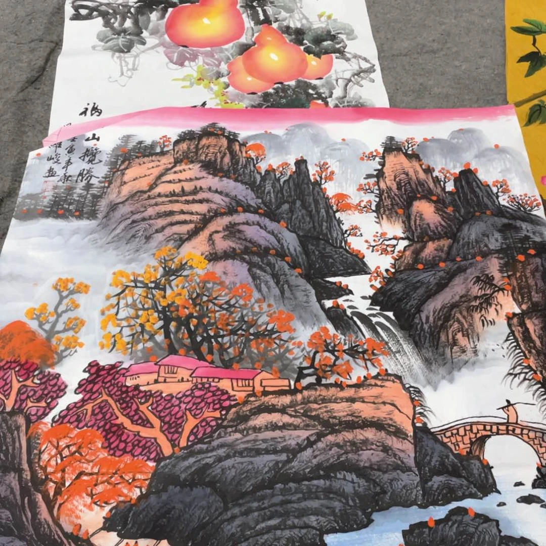 国画国画作品画心一张