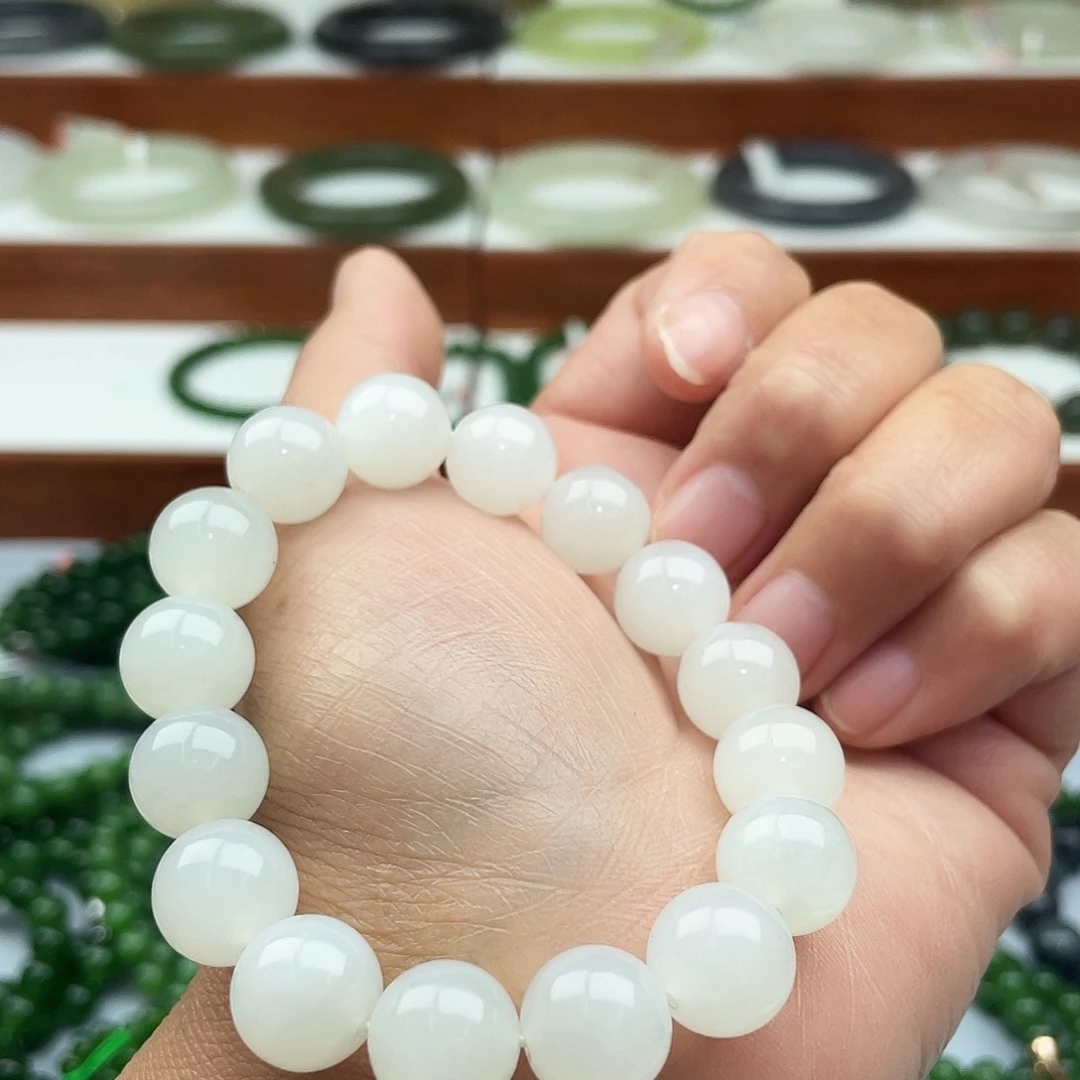 和田玉手串未镶嵌