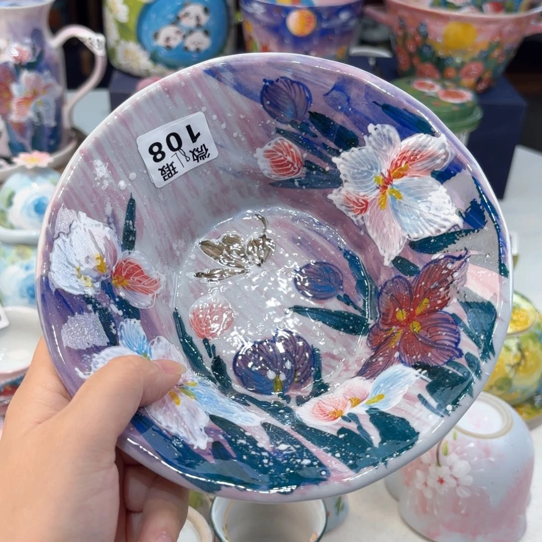 景德镇手绘高温釉下彩陶瓷茶具