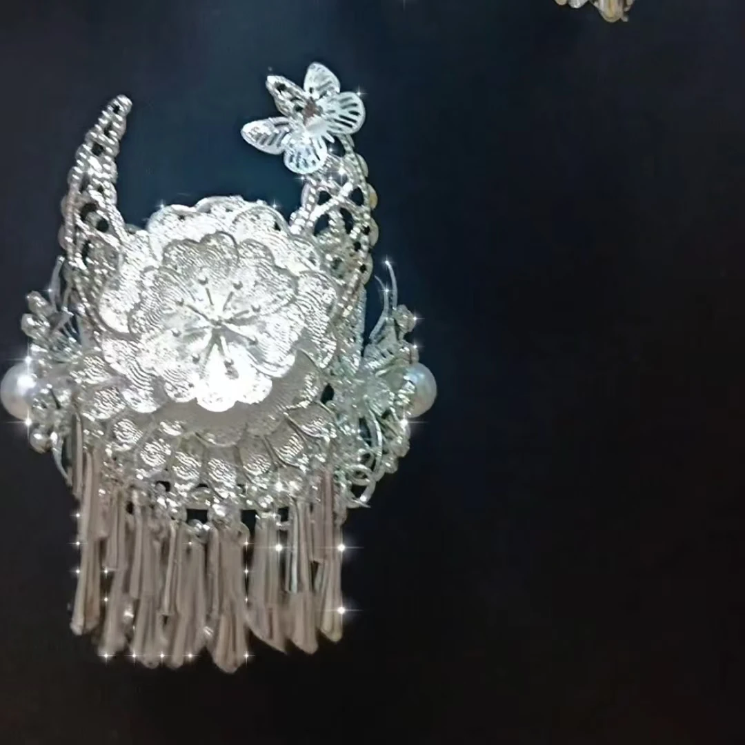 贵州文创苗帽伴手礼生日礼物扎染苗族饰品苗冠冰箱贴贵阳景区饰品