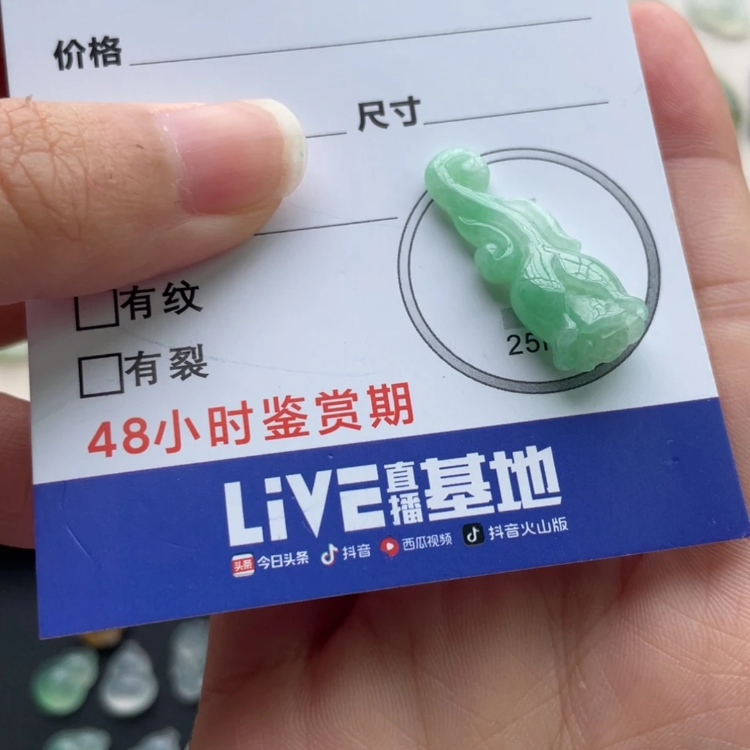 翡翠未镶嵌颈饰绿玫瑰