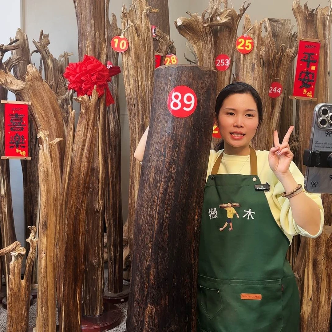 沉香木摆件天然沉香原木摆件➕底座