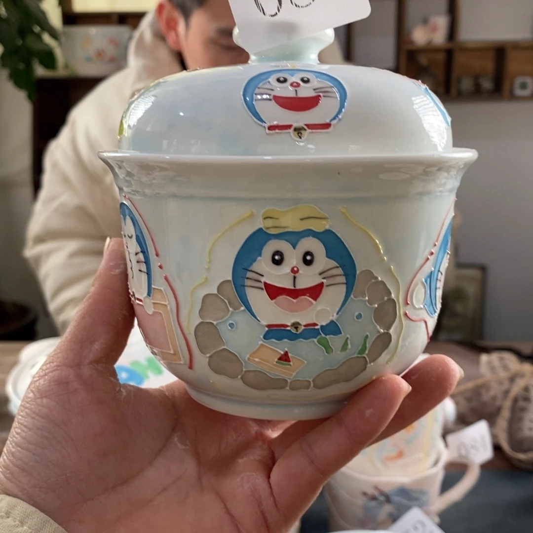 瓷片景德镇釉下彩手绘