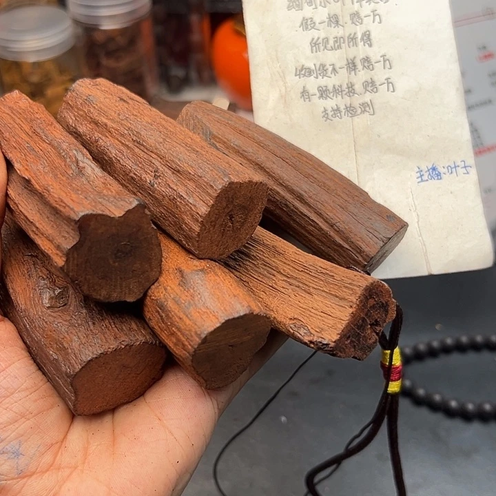 藤类降真香缅甸东枝料白油手把件19.9